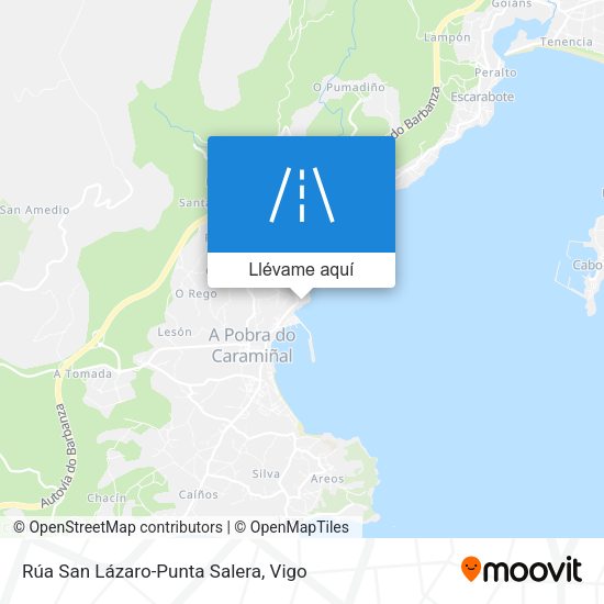 Mapa Rúa San Lázaro-Punta Salera