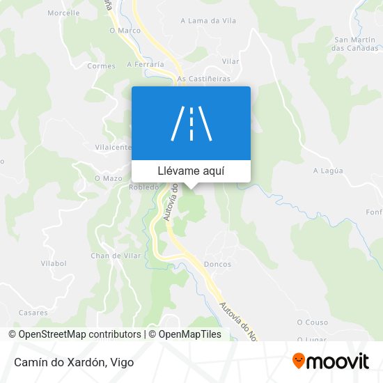 Mapa Camín do Xardón