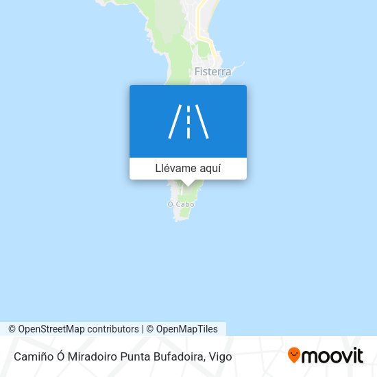 Mapa Camiño Ó Miradoiro Punta Bufadoira