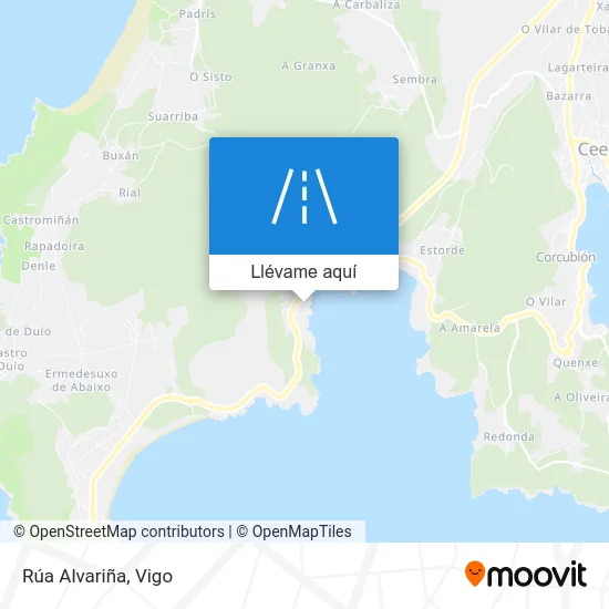 Mapa Rúa Alvariña