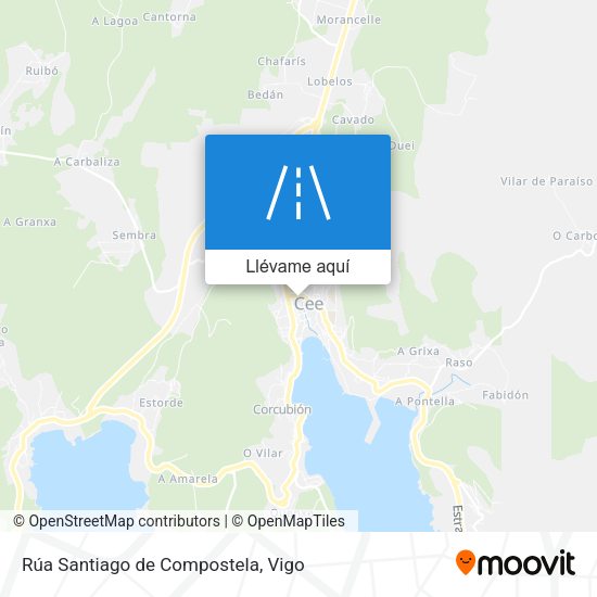 Mapa Rúa Santiago de Compostela