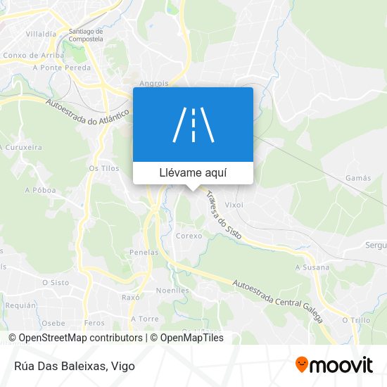 Mapa Rúa Das Baleixas