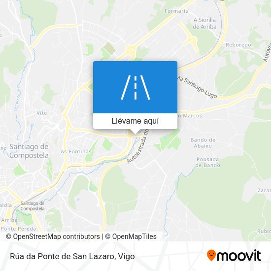 Mapa Rúa da Ponte de San Lazaro