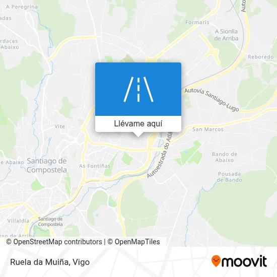 Mapa Ruela da Muiña