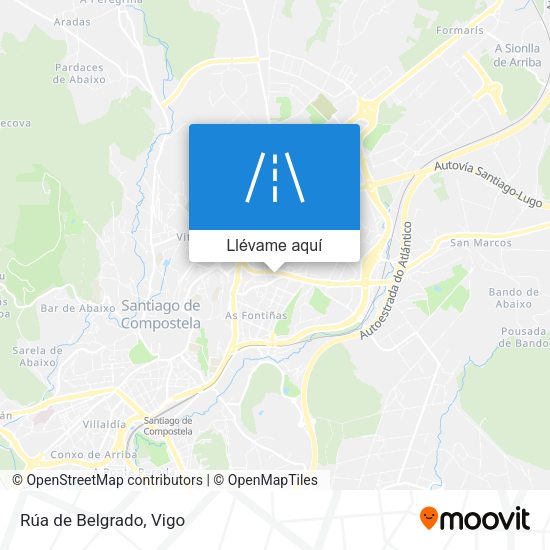 Mapa Rúa de Belgrado