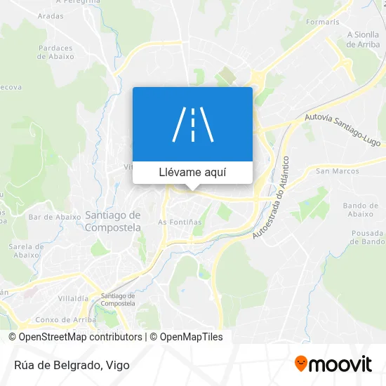 Mapa Rúa de Belgrado