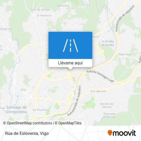 Mapa Rúa de Eslovenia