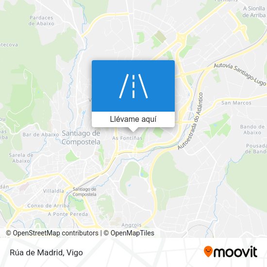 Mapa Rúa de Madrid