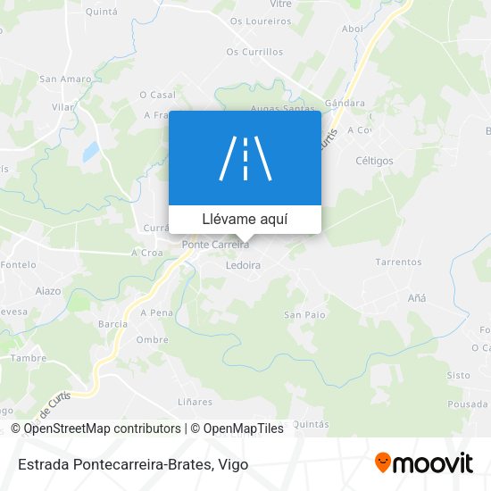 Mapa Estrada Pontecarreira-Brates