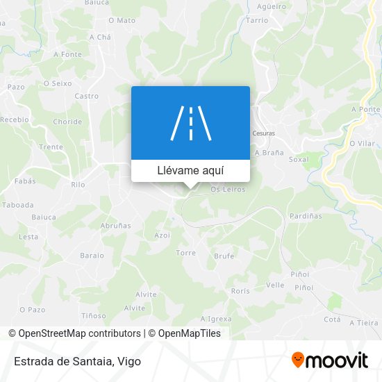 Mapa Estrada de Santaia