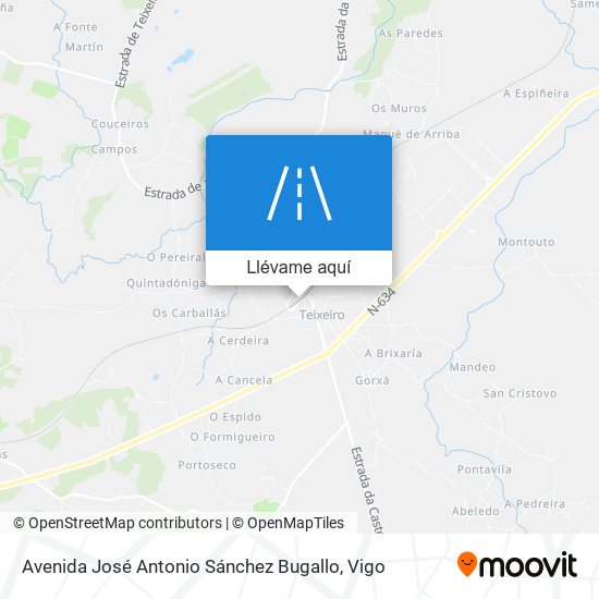 Mapa Avenida José Antonio Sánchez Bugallo