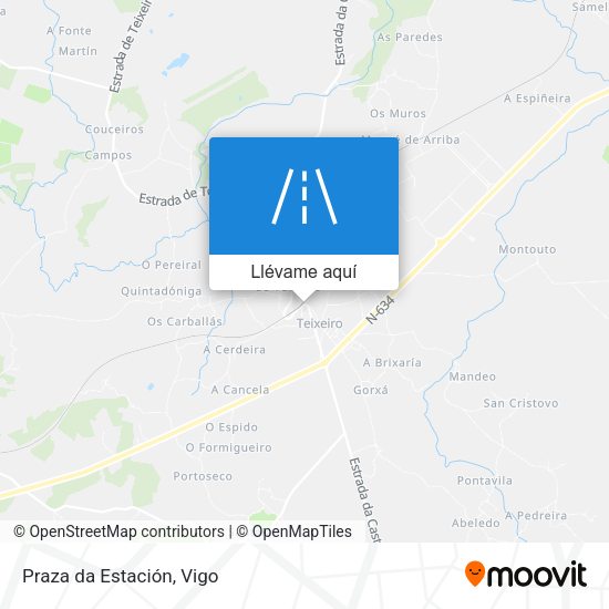 Mapa Praza da Estación