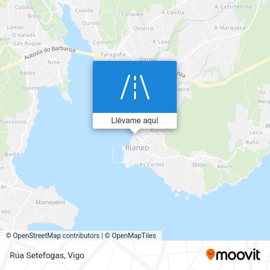 Mapa Rúa Setefogas