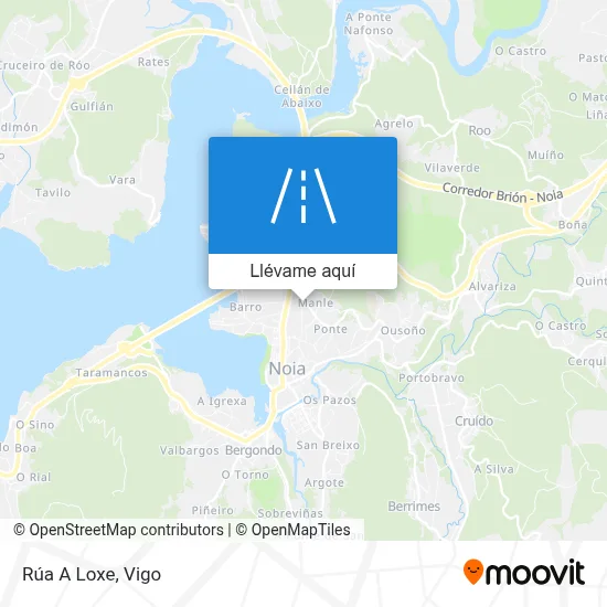 Mapa Rúa A Loxe
