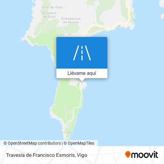 Mapa Travesía de Francisco Esmorís