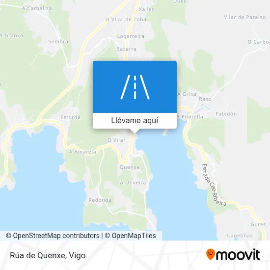 Mapa Rúa de Quenxe