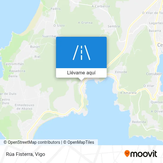 Mapa Rúa Fisterra
