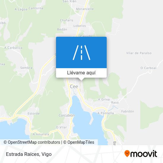 Mapa Estrada Raíces