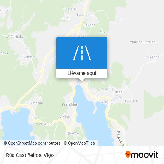 Mapa Rúa Castiñeiros