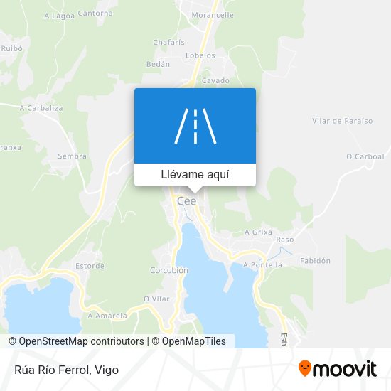 Mapa Rúa Río Ferrol
