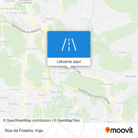 Mapa Rúa da Foxeira