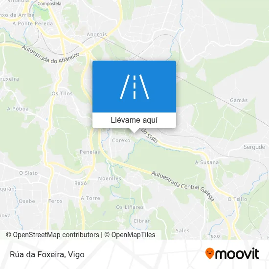 Mapa Rúa da Foxeira