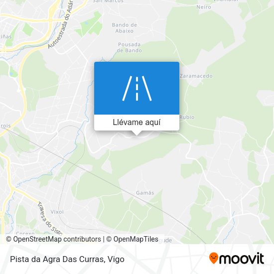 Mapa Pista da Agra Das Curras