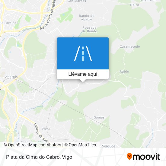 Mapa Pista da Cima do Cebro