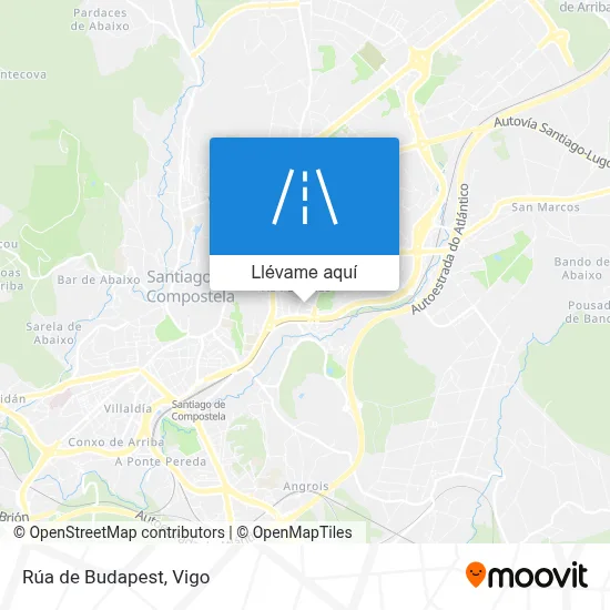 Mapa Rúa de Budapest