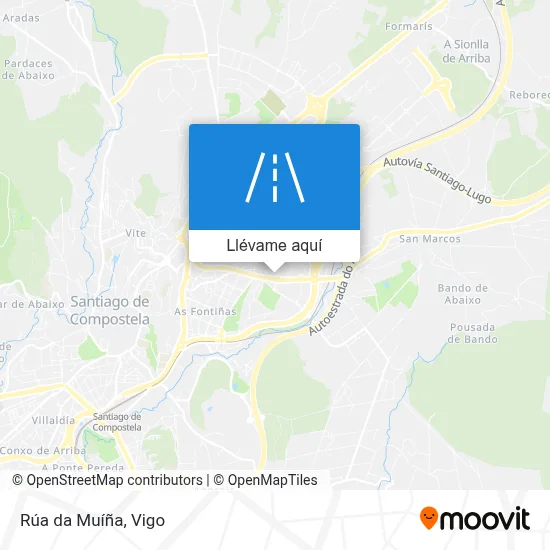 Mapa Rúa da Muíña