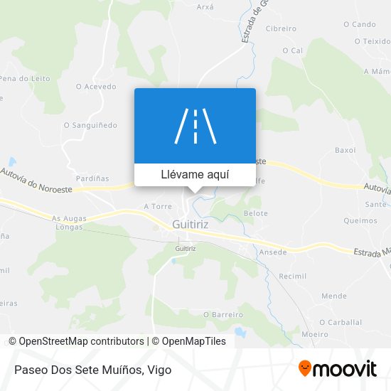 Mapa Paseo Dos Sete Muíños