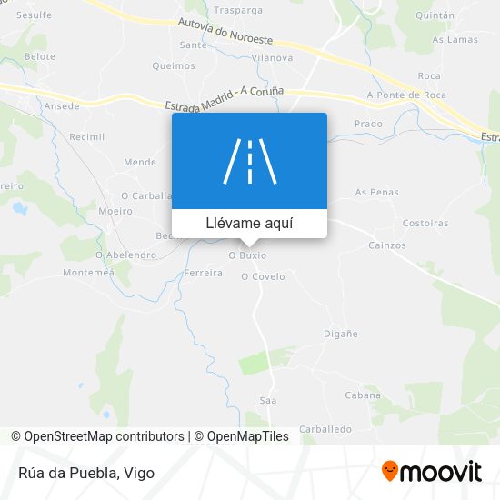 Mapa Rúa da Puebla