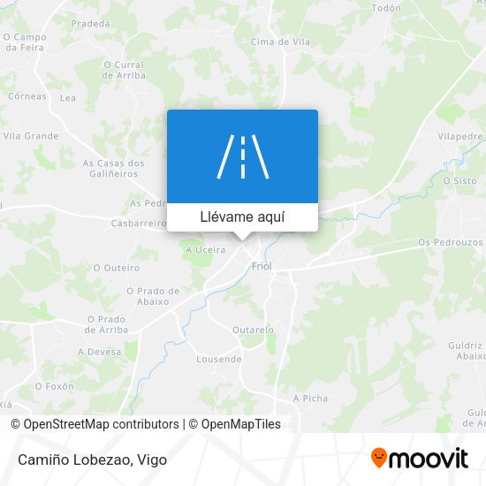 Mapa Camiño Lobezao