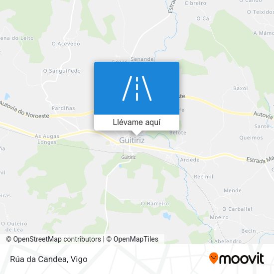 Mapa Rúa da Candea