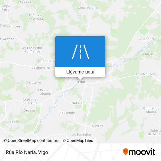 Mapa Rúa Río Narla
