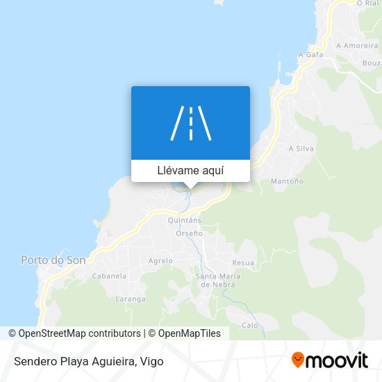 Mapa Sendero Playa Aguieira