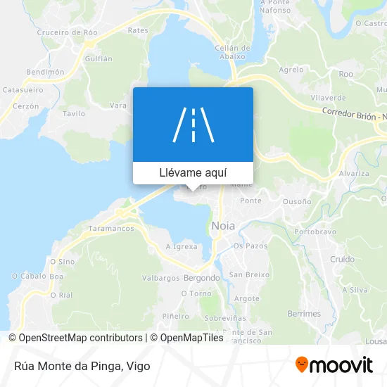 Mapa Rúa Monte da Pinga