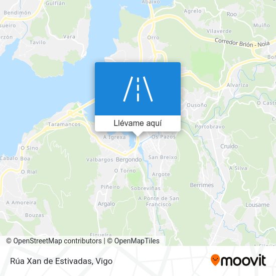 Mapa Rúa Xan de Estivadas