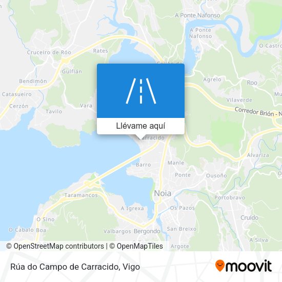Mapa Rúa do Campo de Carracido