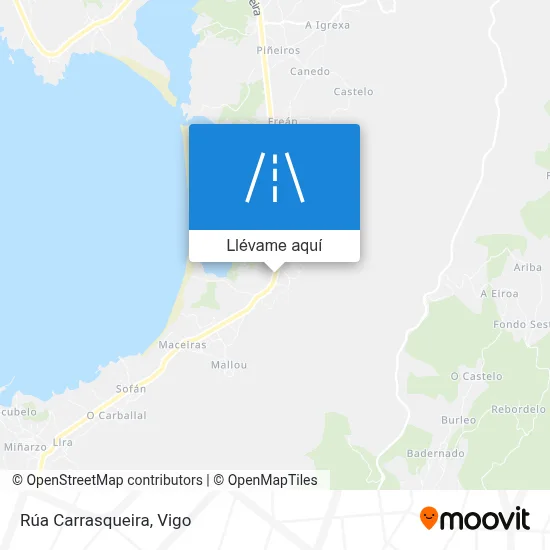 Mapa Rúa Carrasqueira