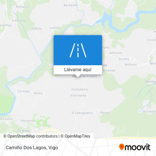 Mapa Camiño Dos Lagos