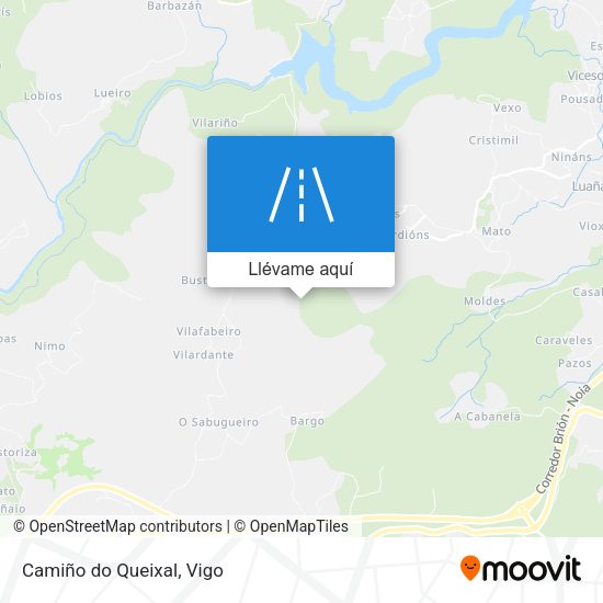 Mapa Camiño do Queixal