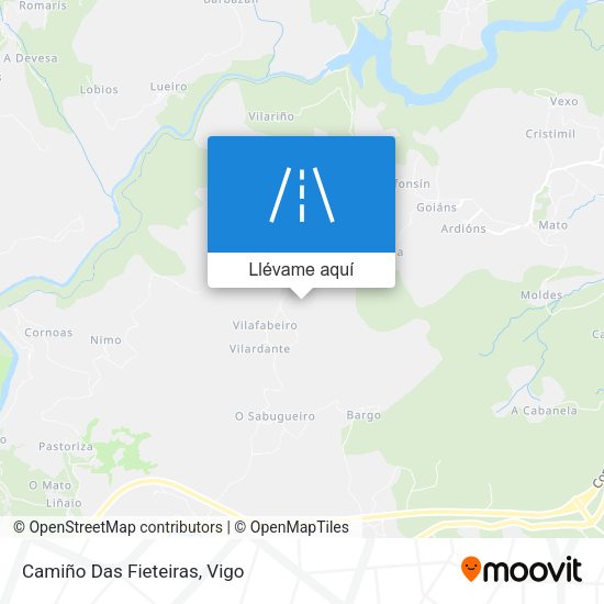 Mapa Camiño Das Fieteiras