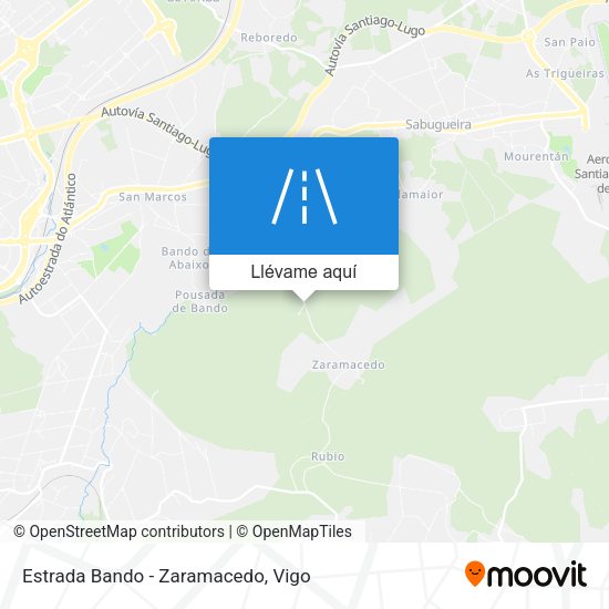 Mapa Estrada Bando - Zaramacedo