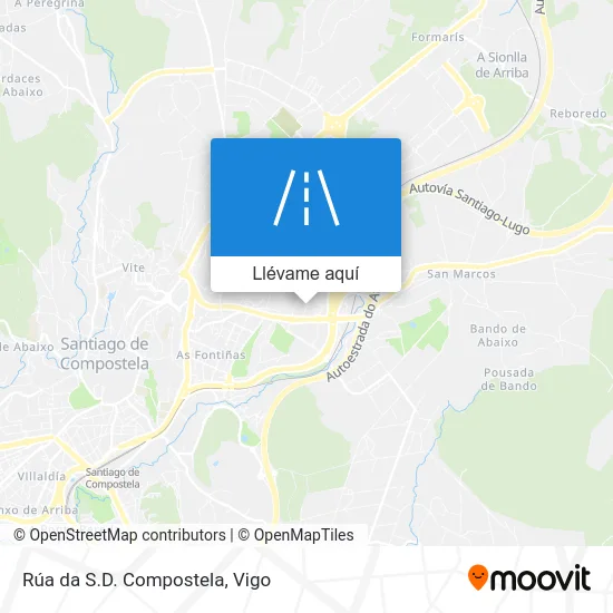 Mapa Rúa da S.D. Compostela