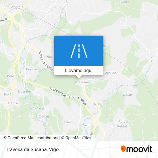 Mapa Travesa da Susana