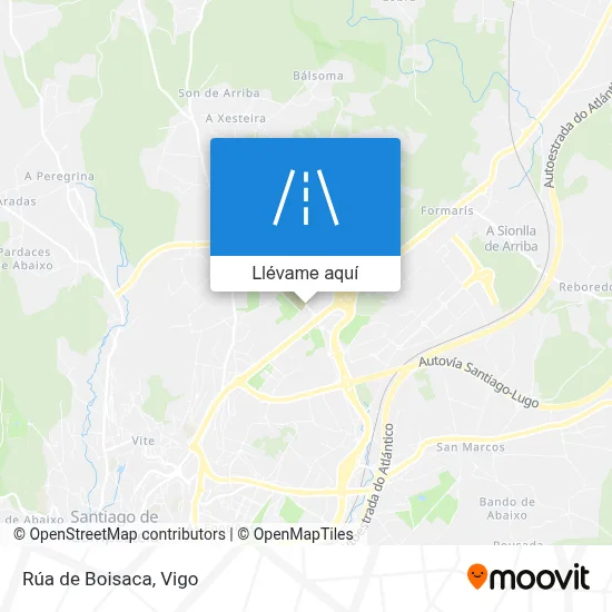 Mapa Rúa de Boisaca