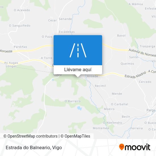 Mapa Estrada do Balneario