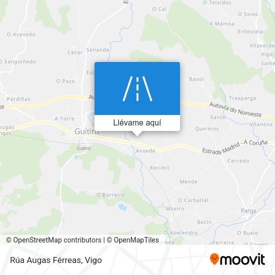 Mapa Rúa Augas Férreas
