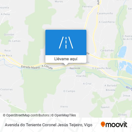 Mapa Avenida do Teniente Coronel Jesús Teijeiro